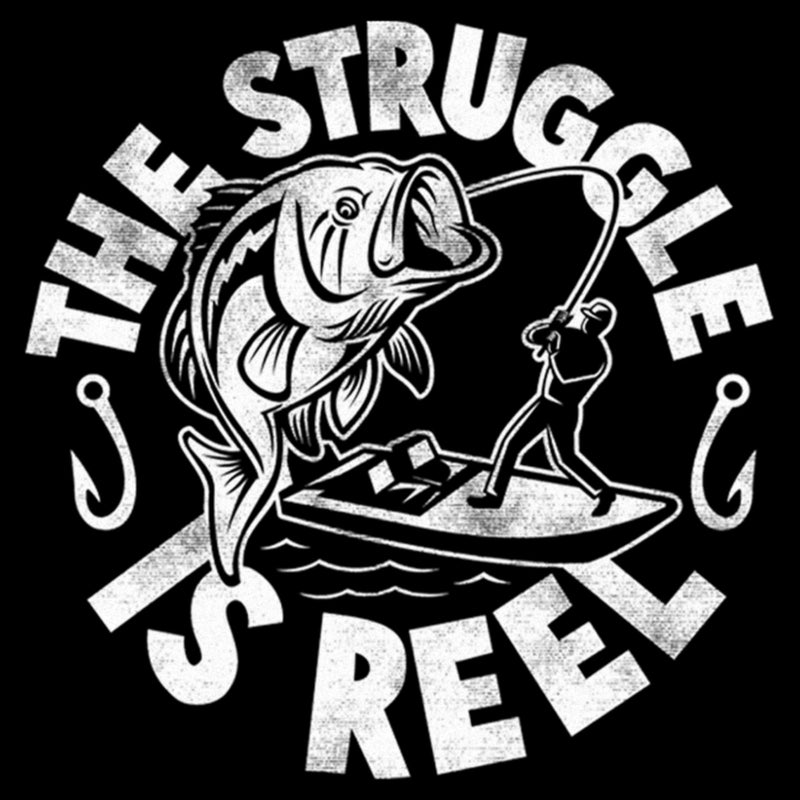 Men's Lost Gods The Struggle Is Reel Distressed T-Shirt