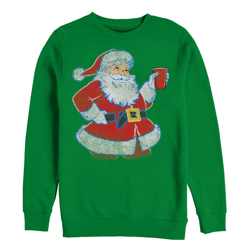 Women's Lost Gods Ugly Christmas Santa Party Time Sweatshirt