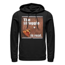 Men's Lost Gods Pizza Struggle is Real Pull Over Hoodie
