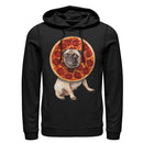 Men's Lost Gods Pepperoni Pizza Pug Pull Over Hoodie