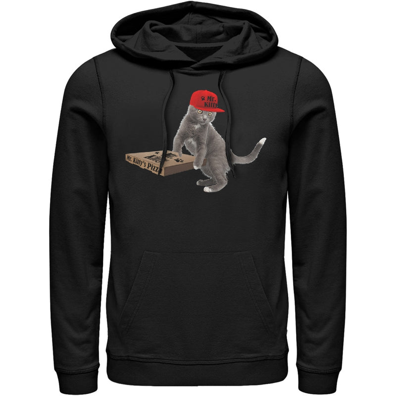 Men's Lost Gods Pizza Delivery Cat Pull Over Hoodie