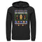 Men's Nintendo Ugly Christmas Sweater Print 8-Bit Link Pull Over Hoodie