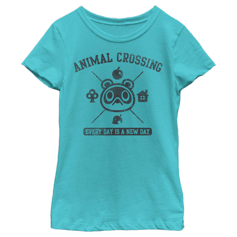 Girl's Nintendo Animal Crossing Every Day is a New Day T-Shirt