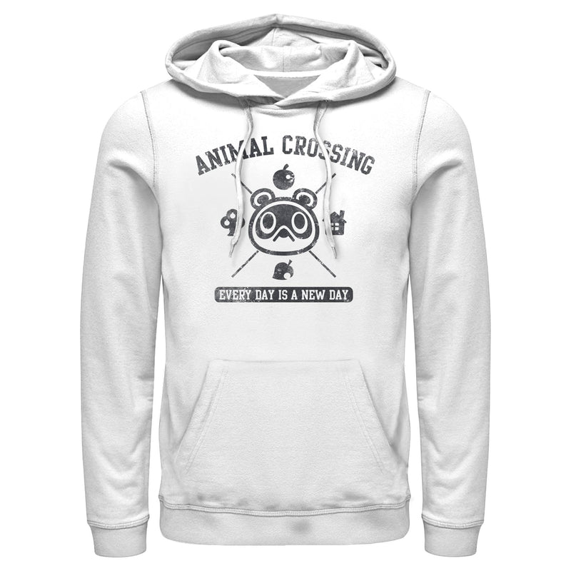 Men's Nintendo Animal Crossing Every Day is a New Day Pull Over Hoodie