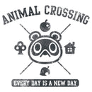 Men's Nintendo Animal Crossing Every Day is a New Day Pull Over Hoodie