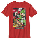 Boy's Nintendo Super Mario Character Triangles T-Shirt