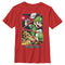 Boy's Nintendo Super Mario Character Triangles T-Shirt