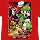 Boy's Nintendo Super Mario Character Triangles T-Shirt