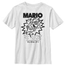 Boy's Nintendo Super Mario Raccoon Black and White T-Shirt