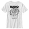 Boy's Nintendo Super Mario Raccoon Black and White T-Shirt