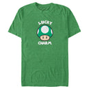 Men's Nintendo Super Mario St. Patrick's Day Extra Life Mushroom Lucky Charm T-Shirt