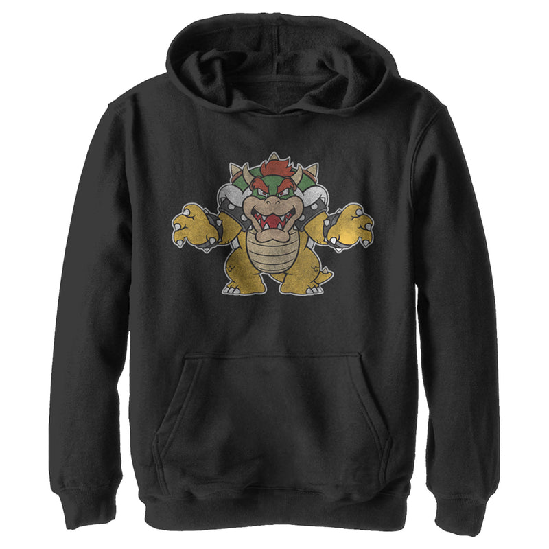 Boy's Nintendo Koopa King Bowser Pull Over Hoodie