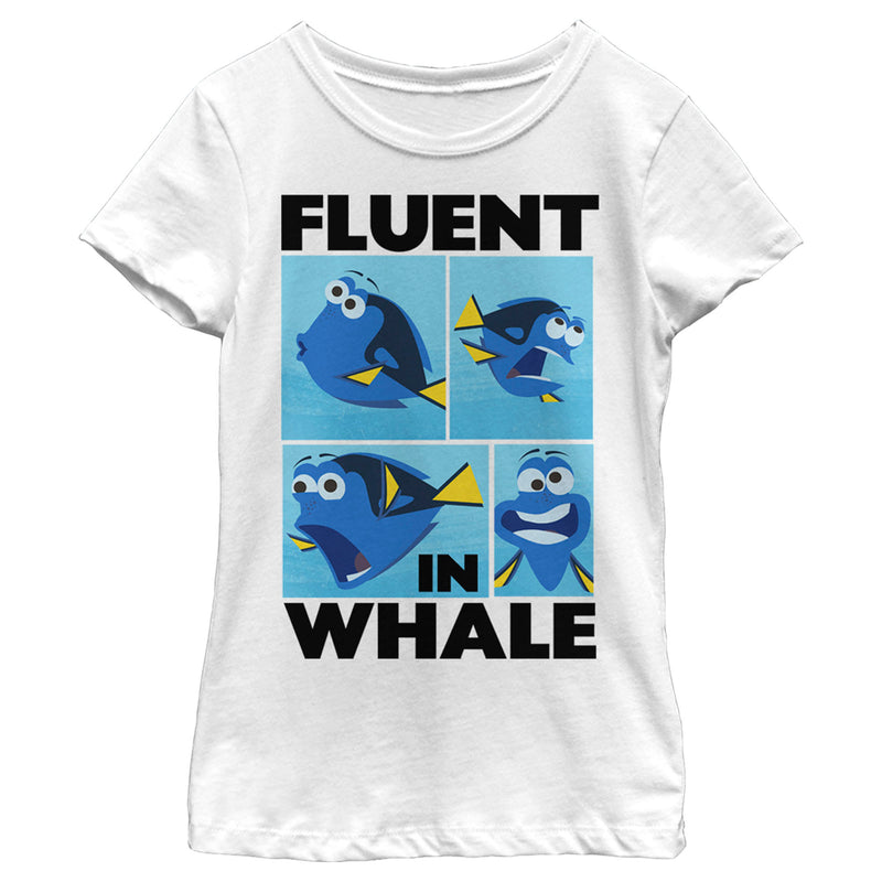 Girl's Finding Dory Fluent in Whale T-Shirt