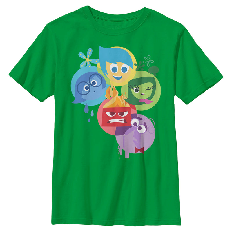 Boy's Inside Out Emotions in Circles T-Shirt