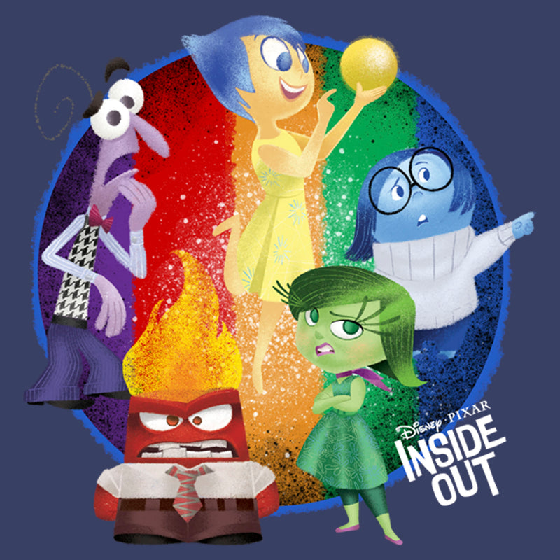 Boy's Inside Out Colorful Circle of Emotions T-Shirt