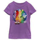 Girl's Inside Out Colorful Circle of Emotions T-Shirt