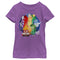 Girl's Inside Out Colorful Circle of Emotions T-Shirt