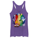 Women's Inside Out Colorful Circle of Emotions Racerback Tank Top