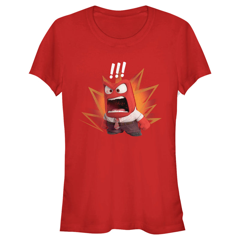 Junior's Inside Out Anger Scream Distressed T-Shirt