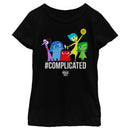 Girl's Inside Out Hashtag Complicated Emotions T-Shirt