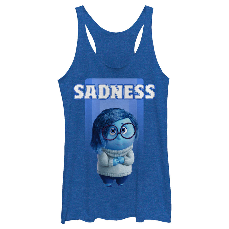 Women's Inside Out Shy Sadness Racerback Tank Top