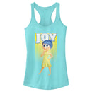 Junior's Inside Out Happy Joy Racerback Tank Top