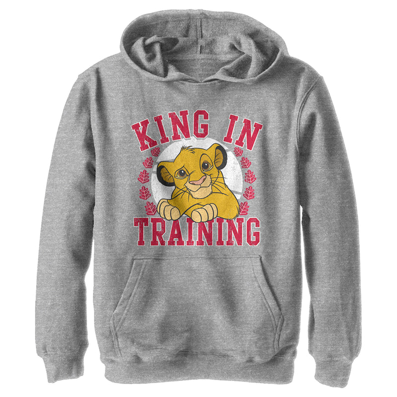 Boy's Lion King Simba King in Training Pull Over Hoodie