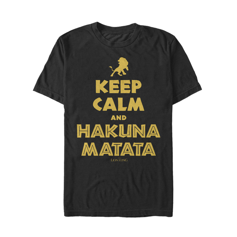 Men's Lion King Keep Calm and Hakuna Matata T-Shirt