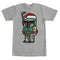 Men's Star Wars Boba Fett Santa Hat Cartoon T-Shirt