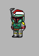 Men's Star Wars Boba Fett Santa Hat Cartoon Pull Over Hoodie