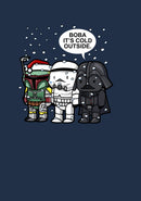 Men's Star Wars Christmas Boba It's Cold Outside Long Sleeve Shirt