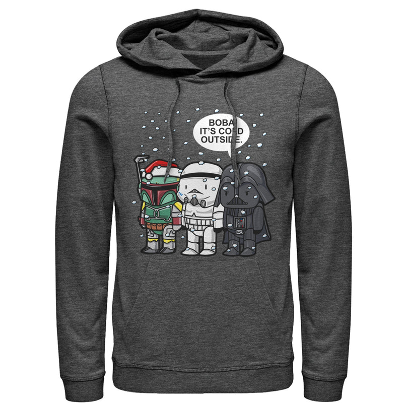 Men's Star Wars Christmas Boba It's Cold Outside Pull Over Hoodie