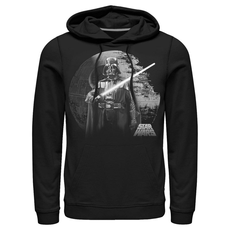 Men's Star Wars: A New Hope Darth Vader Lightsaber Pull Over Hoodie