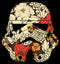 Girl's Star Wars Cute Retro Floral Stormtrooper Helmet T-Shirt