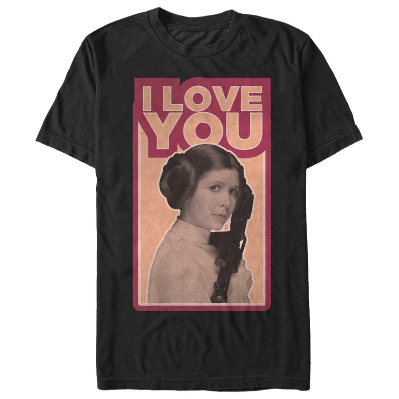 Men's Star Wars Princess Leia Quote I Love You T-Shirt