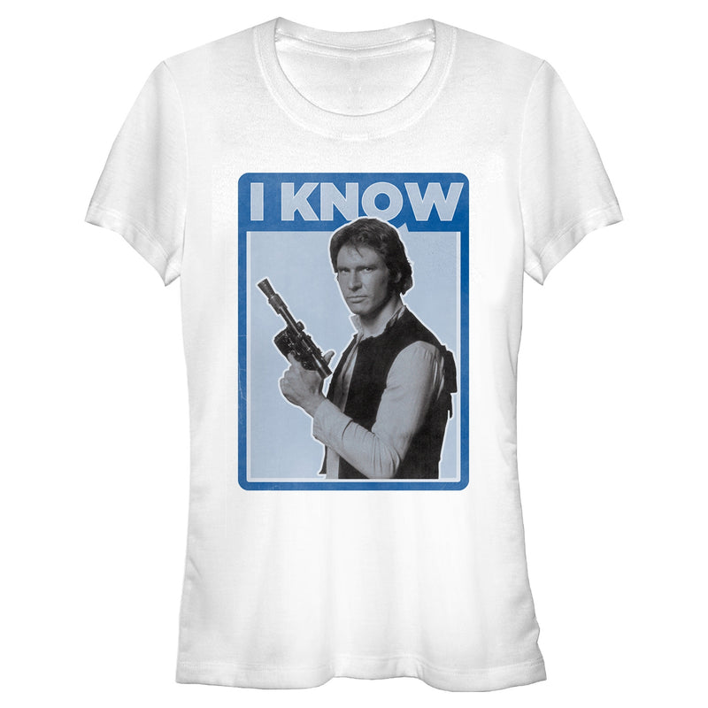 Junior's Star Wars Han Solo Quote I Know T-Shirt