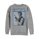 Men's Star Wars Han Solo Quote I Know Sweatshirt