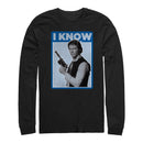 Men's Star Wars Han Solo Quote I Know Long Sleeve Shirt