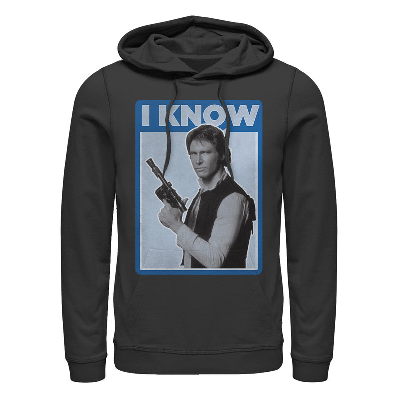 Men's Star Wars Han Solo Quote I Know Pull Over Hoodie