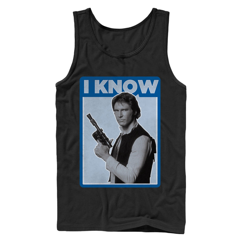 Men's Star Wars Han Solo Quote I Know Tank Top