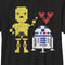 Boy's Star Wars Valentine's Day R2-D2 and C-3PO T-Shirt