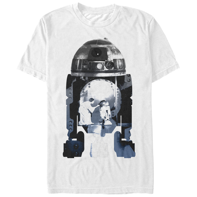 Men's Star Wars R2-D2 Holographic Projector T-Shirt