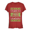 Junior's Star Wars Ugly Christmas Come to the Merry Side T-Shirt
