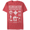 Men's Star Wars Imperial Craft Identification Chart T-Shirt