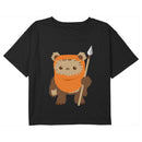 Girl's Star Wars Cartoon Ewok Spear T-Shirt