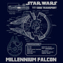 Men's Star Wars: A New Hope Millennium Falcon Design Pull Over Hoodie