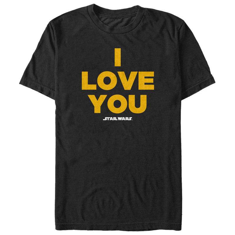 Men's Star Wars Princess Leia I Love You T-Shirt