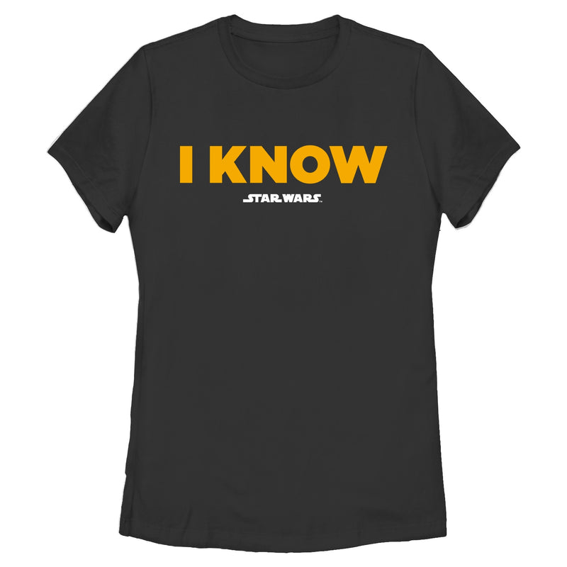 Women's Star Wars Han Solo I Know T-Shirt