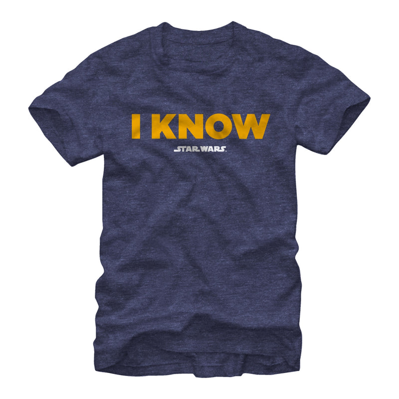 Men's Star Wars Han Solo I Know T-Shirt