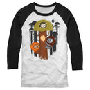 Men's Star Wars Cartoon Ewoks Baseball Tee